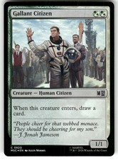 Gallant Citizen 820 Commander: Marvel Super Heroes Magic: The Gathering Foil NM