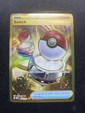 Switch 206/165 Scarlet & Violet Pokemon 151 Gold Secret Rare Holo