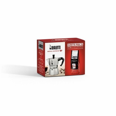 Bialetti Espressokocher Moka Express für 3 Tassen Perfetto Moka Classico 250 g