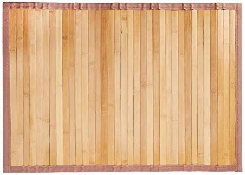 Idesign Formbu Bamboo Floor Mat Non-skid, Water-resistant Runner Rug F