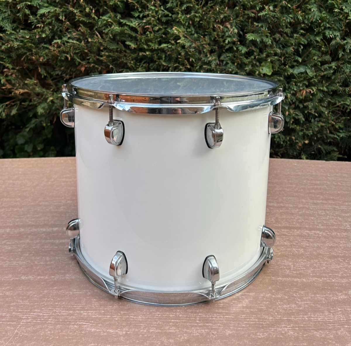 PREMIER 14 x 12" Rack tom 8-lugs White Made in England photo 5