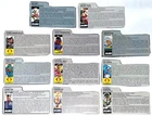 Lot of 11 Vintage 1980s Hasbro GI JOE Cobra File Cards Lot ARAH 1987 1988 1989