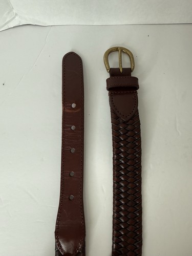 J.Crew Herren Flechtgürtel 30 Gewebt Elastisch Italienisches Leder Klassisch UVP $ 68 - Bild 7 von 7