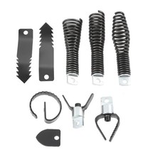 Pack of 8 Drain Snake Drill Attachment Cutter & Auger for 5/16" to 3/4" Cables