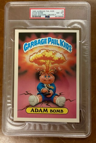 Rare GIANT GPK PSA 8 Adam Bomb! 5x7! 1986 Original Series OS1 Garbage Pail Kids