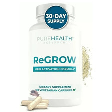 ReGROW Hair Growth Vitamins with Biotin, Hair Supplement by PureHealth Research