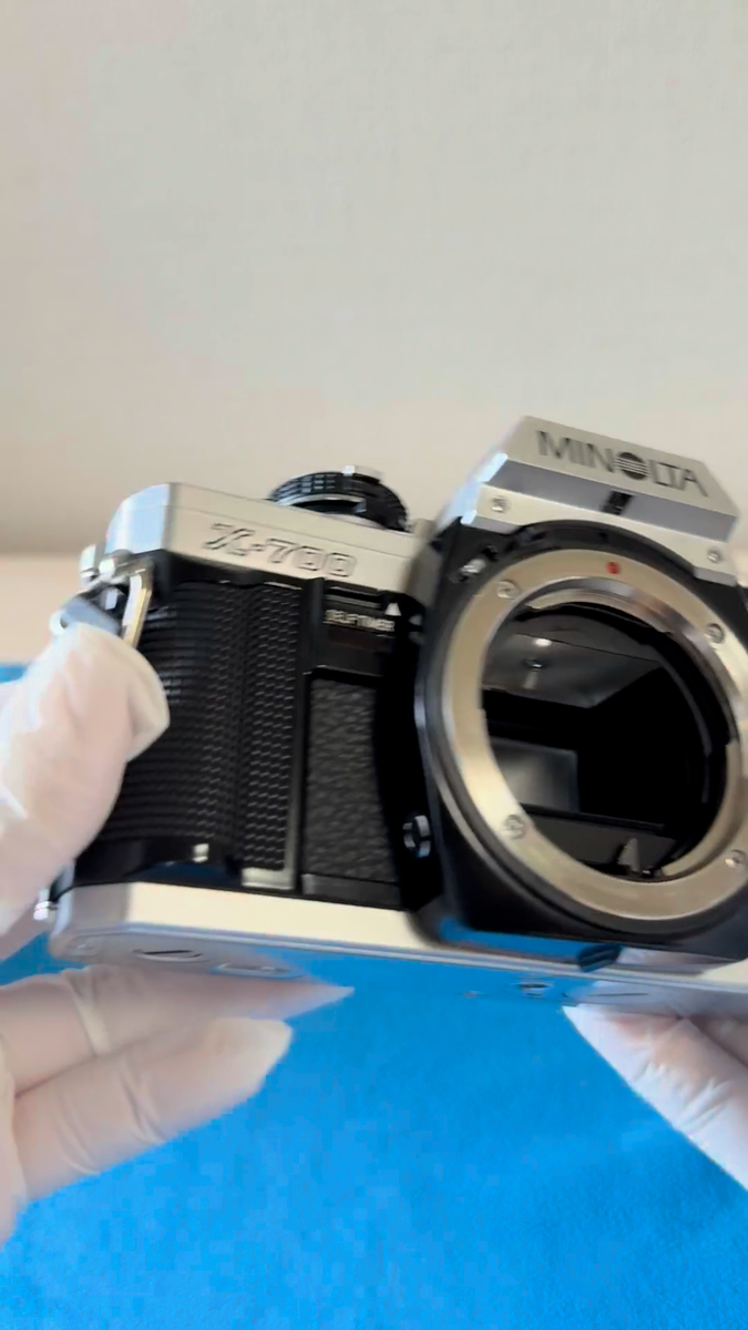 ▷Rare Silver [ MINT ] MINOLTA X-700 35mm SLR Film Camera MD