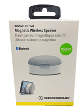 Scosche BTMSS-SP BoomCan MS Portable Magnetic Wireless BT Speaker-White- Sealed 