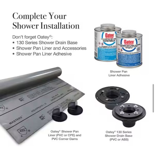 Oatey Designline 6”x 6” Edelstahl Quadratisch Duschablauf, Champagner Bronze. - Bild 7 von 8