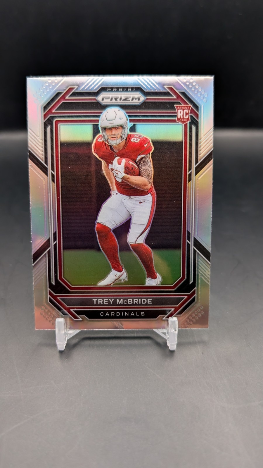 Trey McBride RC 2022 Panini Prizm Silver #327 Arizona Cardinals Damaged