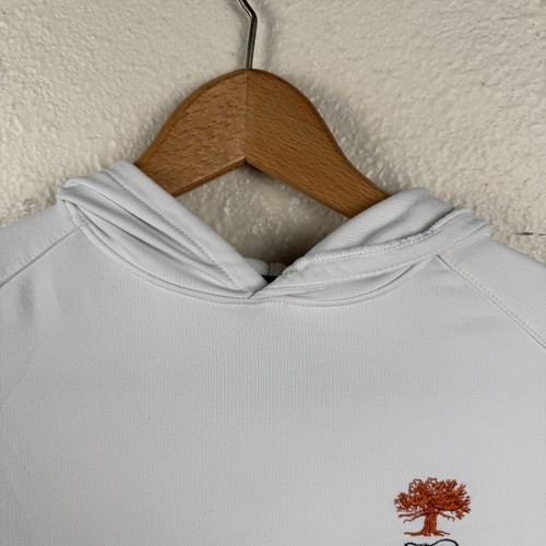Peter Millar Hoodie Youth Large White Kindah Tree Logo Long Sleeve Pullover Golf - Picture 2 of 7
