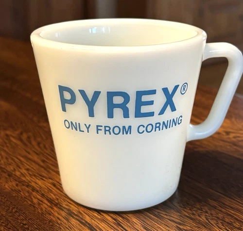 PYREX Only from Corning Milk Glass Mug At Home in Your Lab Vintage