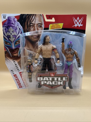 WWE Battle Pack Series 62 - Rey Mysterio & Shinsuke Nakamura 2 Pack USA Titel