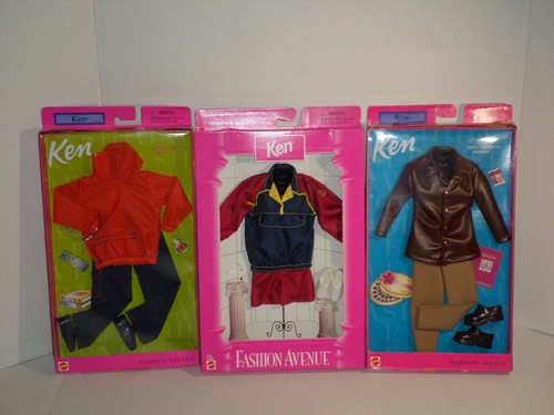 Lot 90s/00s Ken Fashion Avenue Lot Of 3 NEW Mattel - Foto 1 di 4