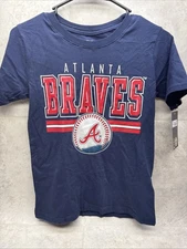 Atlanta Braves MLB Genuine Merchandise T-Shirt Youth Boys Medium 8/10 - NWT