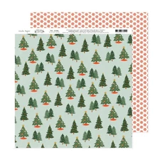 Crate Paper Holly Jolly Double-Sided Cardstock 12"X12"-#5 - 25 Pack