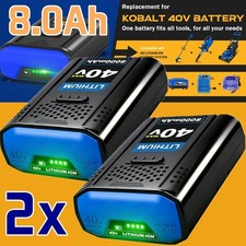1 2PACK For Kobalt 40v MAX 8.0 Ah Extended Run Li-Ion Battery KB440-03 KB540-06