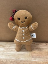 Jellycat Jolly Gingerbread Ruby Small Plush Retired 6.5 inches