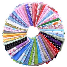 Colored Craft Felt Fabric Patchwork Cotton Sheets 50 Pieces 20 x 20cm,Assorte...