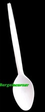 Tea Coffee Spoons Desert (N3) Teaspoon REUSEABLE Tasting Hard Plast Spoon 11.5cm