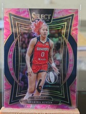 Shakira Austin 2025 Panini WNBA Select #5 Pink Camo Prizm Concourse /175 Mystics