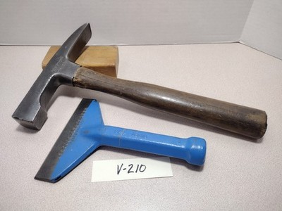 Bricklayer's Hammer & Brick Chisel True Temper 12B & Dasco 439-5 (210)