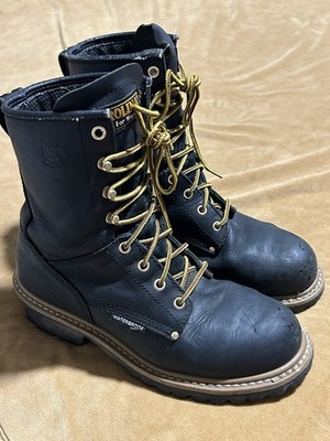 Carolina CA1420 Women's Waterproof Steel Toe Logger Work Boots SZ 9
