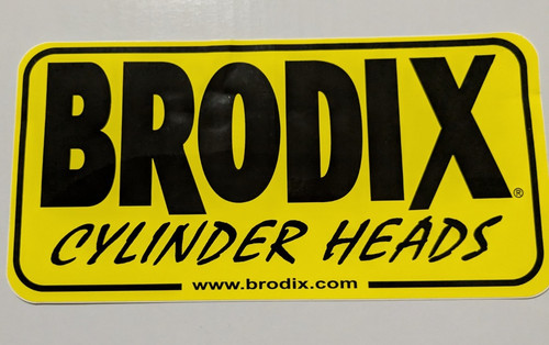 BRODIX CYLINDER HEADS STICKER - FREE SHIPPING