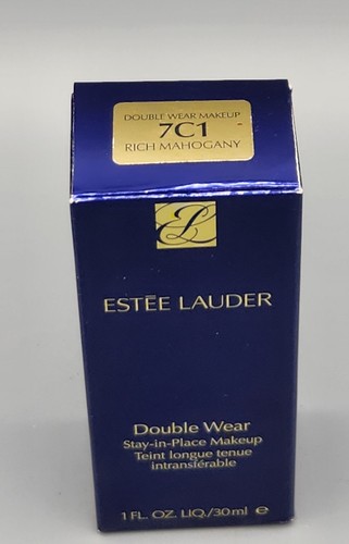7C1 RICH MAHOGANY Estee Lauder Double Wear Stay-in-Place Makeup 1.0 oz - NIB - Picture 1 of 4