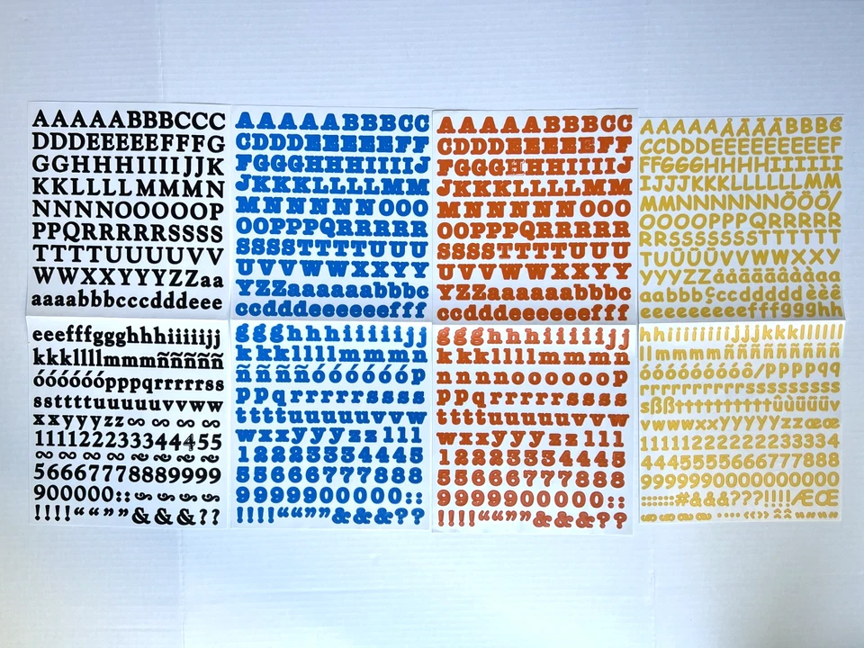Creative Memories Alphabet/Numbers Stickers Lot - Various Fonts & Colors - Image 2 of 4
