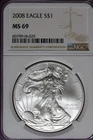 ESTATE FIND 2008 - NGC MS69 AMERICAN EAGLE DOLLAR!!  #B52617