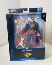 DC Multiverse Superman Movie Superman & Krypto 7  Action Figure McFarlane New