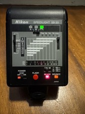 Nikon Speedlight SB-20 Shoe Mount Flash TESTED WORKING