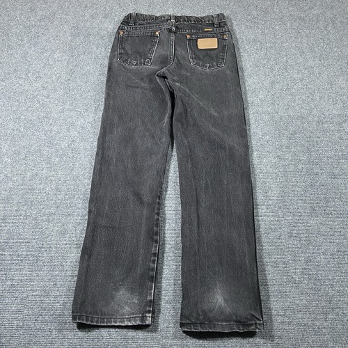 Wrangler Jeans Boys Size 12 Reg Cowboy Cut Faded Black Western Denim Cowboy - Picture 3 of 14