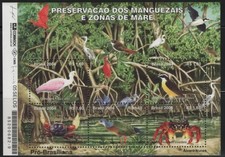 Brazil Birds 2004 Preservation of Mangroves and Tidal Zones SS MNH - BIRDS26-46
