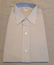 Vintage Arrow Dress Shirt 16 32 Light Blue Point Collar