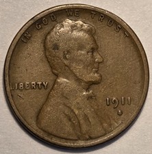 #1 Nicer Low Mintage 1911 S Lincoln Wheat Cent