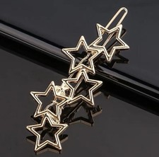 1pc Fashion Gold Metal Stars Hair Clip