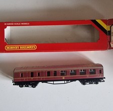 Vintage Hornby R.434 LMS Coach 57' Brake 3rd In Original Box OO Gauge