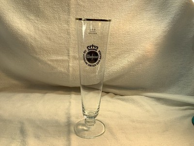 Warsteiner Premium Pilsner Beer Glass Gold Rim 0.41 Die Konigin Unter Den Bieren