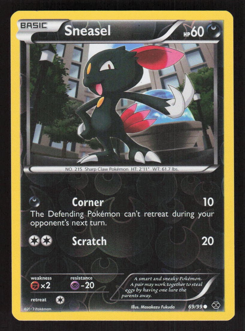 Pokemon TCG Next Destinies Reverse Holo Sneasel #69/99