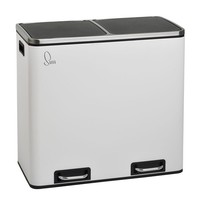 Svita TM2X24 MüLleimer Papierkorb 48L Abfalleimer MüLltrennung Weiß