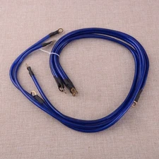 Vehicle Grounding Cable Kit 5-Point Car Earth Cable System Ground Wire Kit Blue