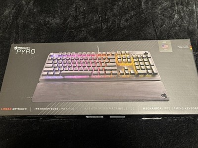 ROCCAT PYRO Mechanische Tastatur Linear Switch USB mit Handballenauflage gete...