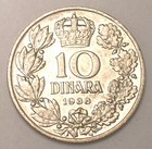 1938 Yugoslavia Yugoslavian 10 Dinara Petar II Coin XF  — photo 2