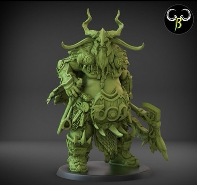 Giant Ogre Tribal Chieftain 28mm Fantasy Hero Lord Miniature