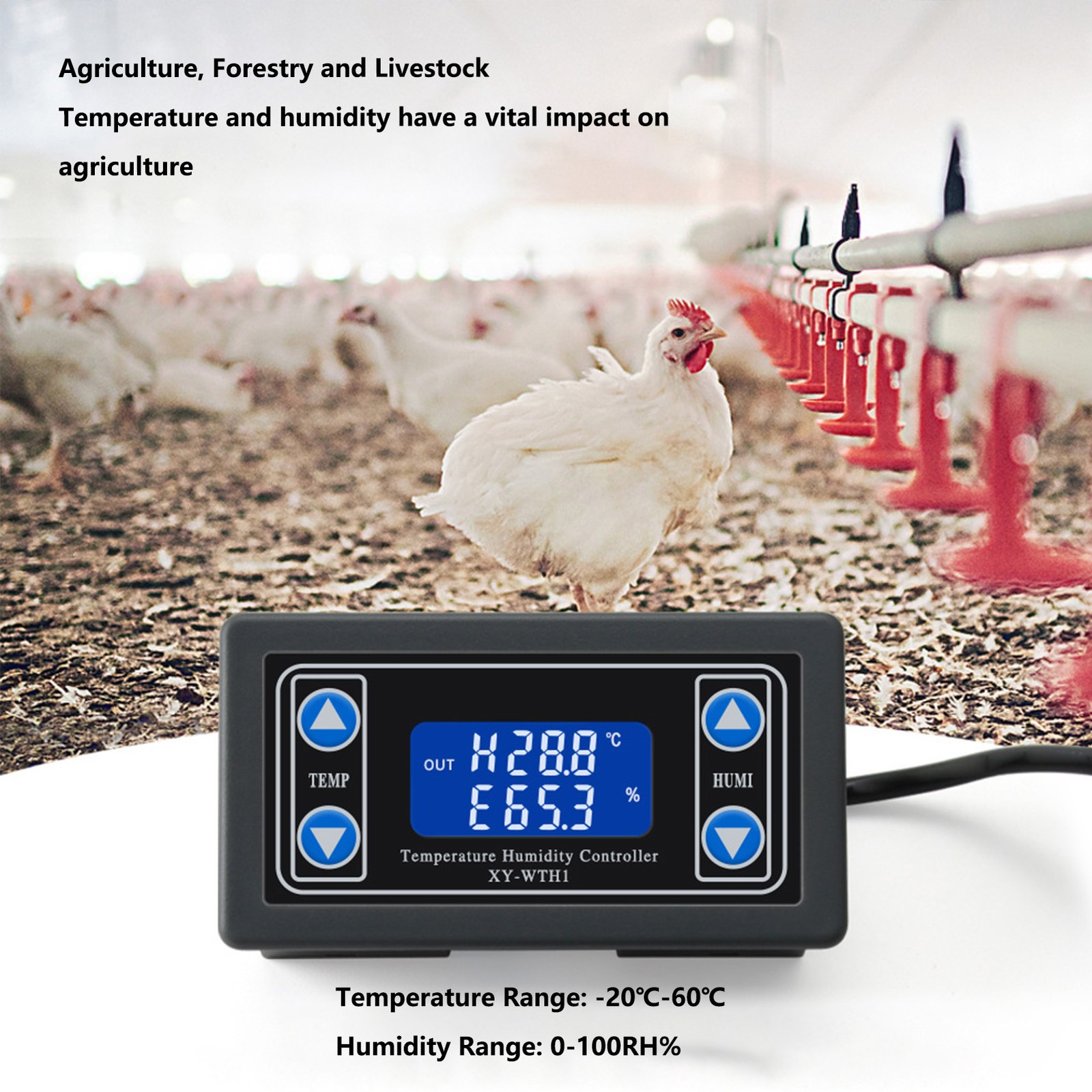 Digital LCD Temperature Humidity Controller For Incubation Breeding Trending