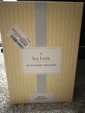 Tea Forte Decaf Breakfast 48 Pyramid Infusers Black Tea  Best By 3/30/2026