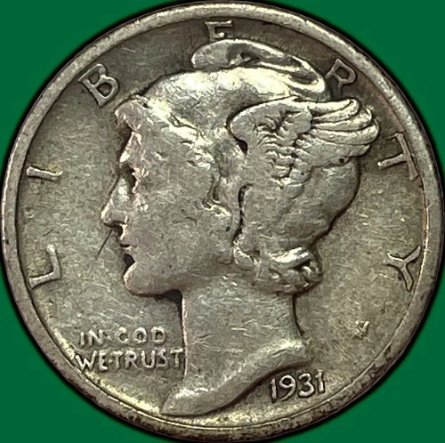 1931 Mercury Dime Choice Very Fine VF+/XF Coin #36873