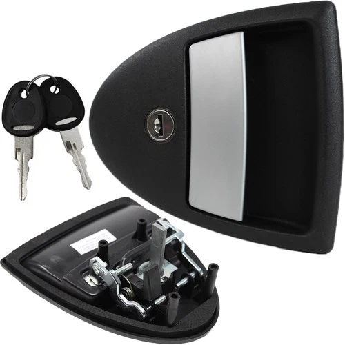 FAP Door Lock External Lock Caravan Motorhome Caravan Triangle 1 Black (S)